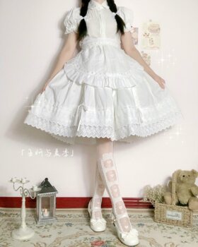 ສິ້ນຝ້າຍມິນິປັກແສ່ວ lolita, ສິ້ນຝ້າຍຍາວເຄິ່ງ, ສິ້ນກະໂປງນ້ອຍໆຕ້ານການເບິ່ງຜ່ານ, ສິ້ນຝ້າຍ