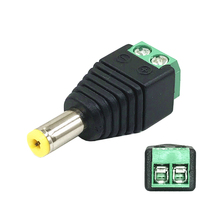 Welding-free dc male head tuning fork dc power connector no welding head adapter terminal monitoring LED power head