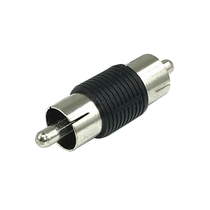 RCA lotus head straight-through male monitoring audio adapter AV male to male RCA male to male AV male docking