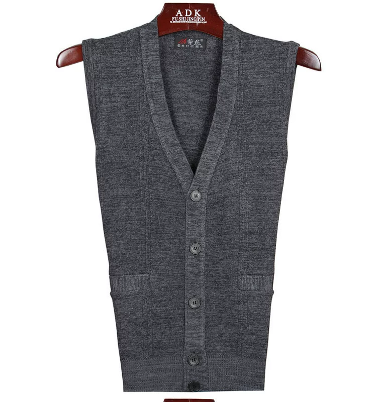 Đặc biệt cung cấp trung và tuổi già len vest vest nam tuổi không tay đan cardigan cha ông mùa xuân và mùa thu mỏng vest