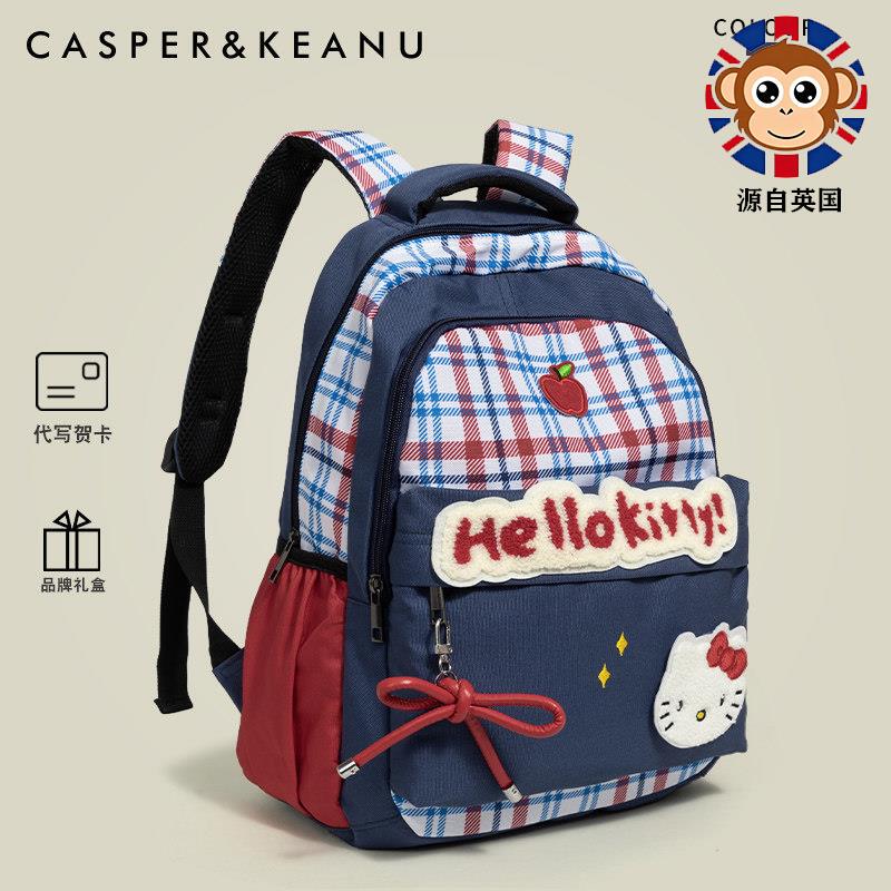 British Gmhoucasper&Keanu Cute Kitty Cat Backpack for Women 2026 New Lightweight and Versatile Student Backpack