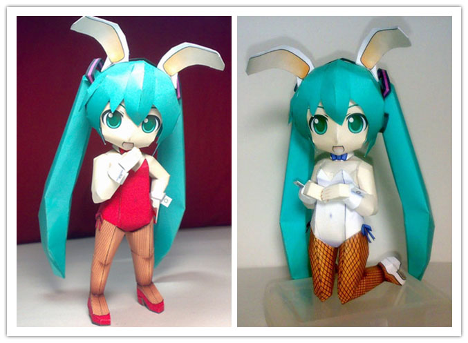 Mô hình giấy 3D Hatsune Miku bộ 24 snow Hatsune miku handmade DIY trang trí nhân vật anime - Trang trí nội thất trang trí phòng ngủ nhỏ không giường