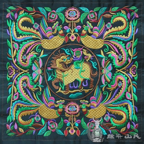 Guizhou Miao embroidery embroidery piece embroidery piece for decorative painting bag DIY material 33 * 33cm