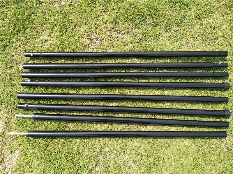 Multi-purpose 2.4m plus high-speed rail pole canopy support rod galvanized iron tent iron pole iron along the card slot can be spliced