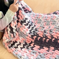 Кошачья нить Очень толстая нить [50x50 см] Упаковка материала для одеяла Бесплатный видеоурок