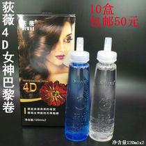 Hair salon special perm mammoth 4D goddess Paris roll light wave Cold hot potion Aiwen hot 10 boxes