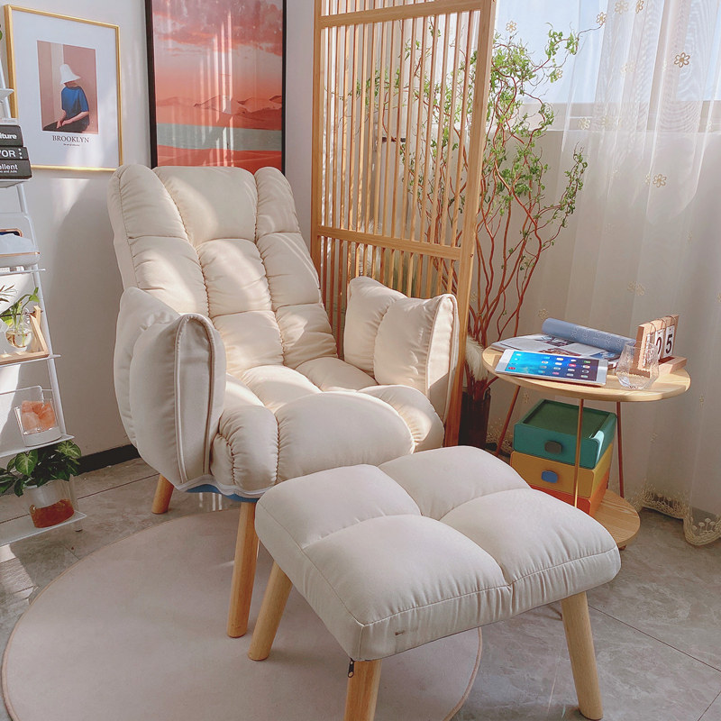 Sloth sofa Single bedroom Balcony Lying Chair Sofa Chair Sofa Chair Home Casual Net Red Small Family folding backrest seat