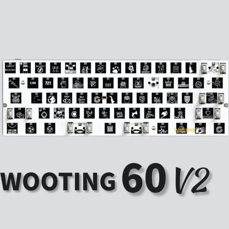 [Officially Authorized] In-Stock Free Shipping Wooting60Hev2 Pcb Module Magnetic Axis for Gaming Stability