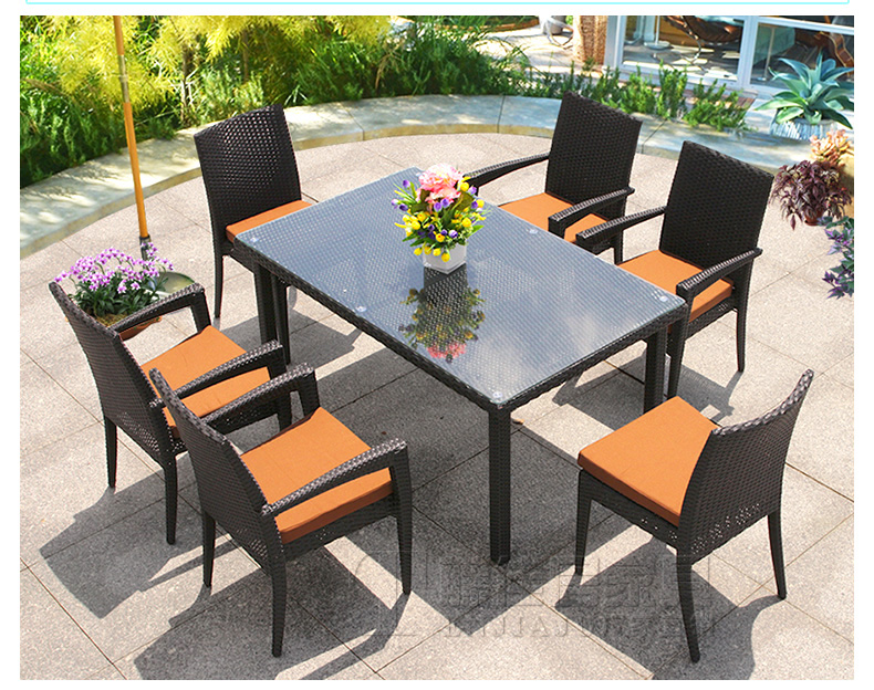 Wicker ghế năm mảnh ban công giải trí bàn ghế kết hợp ghế mây sân thượng ngoài trời mây ngoài trời đồ nội thất bàn ghế ngoài trời giá rẻ