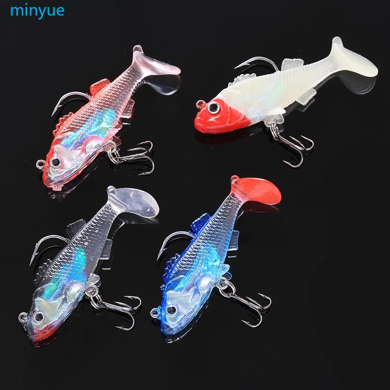 10pcs Soft Plastic Filing Lure Bait Tackle 3D Fisheye Bioni