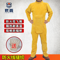 Welding Apron Welder Protective Equipment Coal Protective Clothes Thermal Anti-wear Wear Resistance and High Temperature Wear Workwear