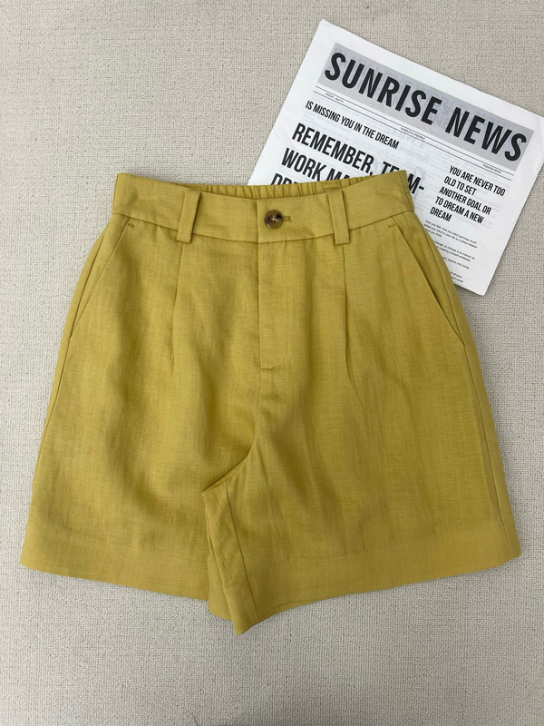 Shenzhen Nanyou Boutique 2026 Summer Lp Linen Shorts for Women Natural Eco-Friendly Fiber Fabric with Uv Protection