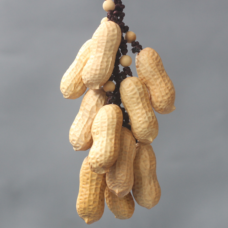 Leqing Yellow Poplar Wood Carving Car Pendant Wedding Supplies Peanuts Pendant Engraving Crafts Gift Hem Decorated Handlebar Playwright Accessories