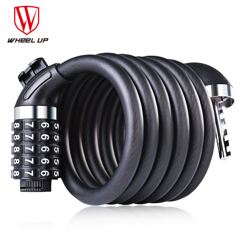 WHEELUP Bike Code Lock Mountain Road Car Lock Theft Steel Cable Lock Riding Accessories Bike Wire Lock
