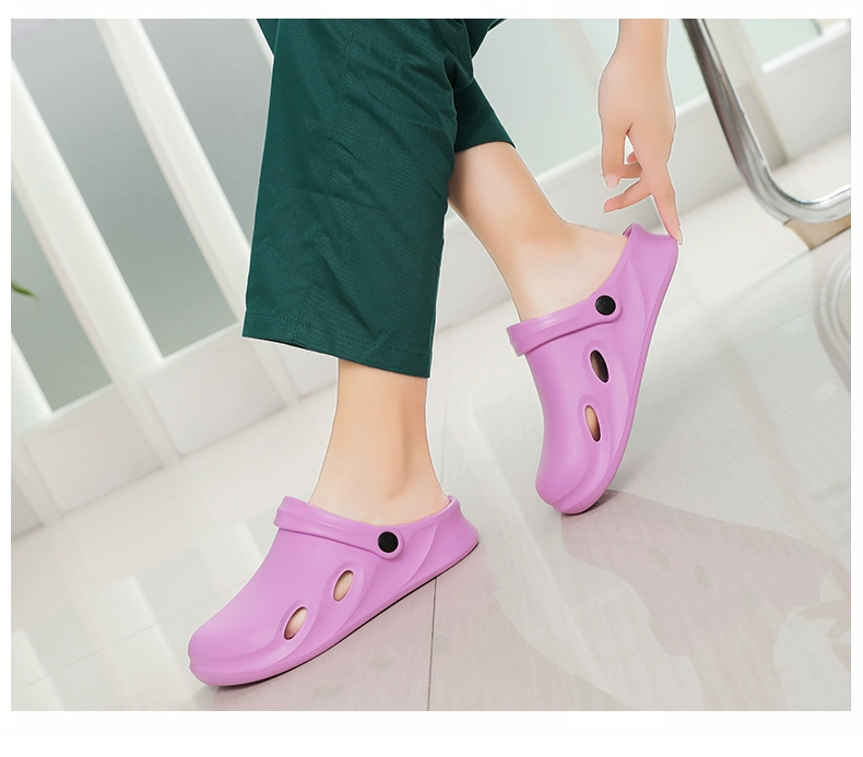 Open multi-operating room slippers, thick-soled hole-in-the-wall shoes, Baotou doctors and nurses, intensive care unit experimental work shoes