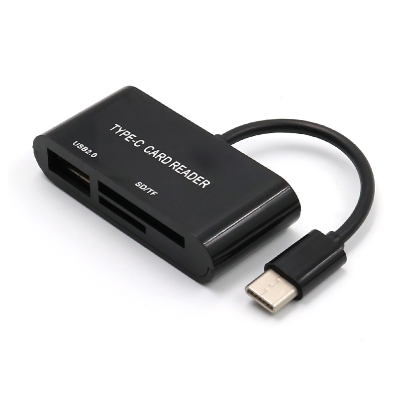 USB-C USB3.1 TYPE-C to SD card reader with line read SD card reader DM
