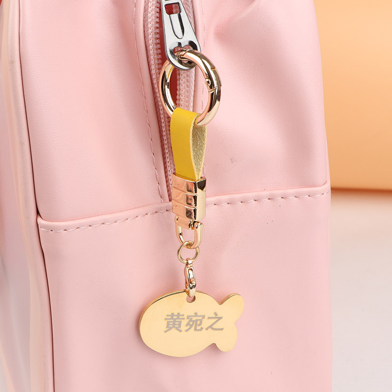Kindergarten Name Tag, Backpack Pendant, Engraved Name Anti-Lost Pendant, Personal Items Keychain Trinket