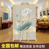 Chinese-style screen partition decoration modern living room mobile simple folding block household entrance folding screen small apartment