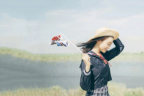 New travel shooting Japanese small fresh fish flag creative location wedding photo photography theme props carp flag