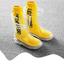 New childrens photography props Rain boots men and women baby big children transparent water shoes Indoor and outdoor creative photo