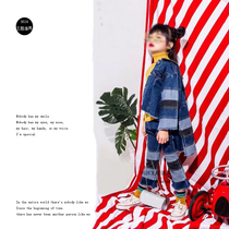 New childrens photography props background cloth creative indoor photo red and white striped cloth documentary cute fresh props