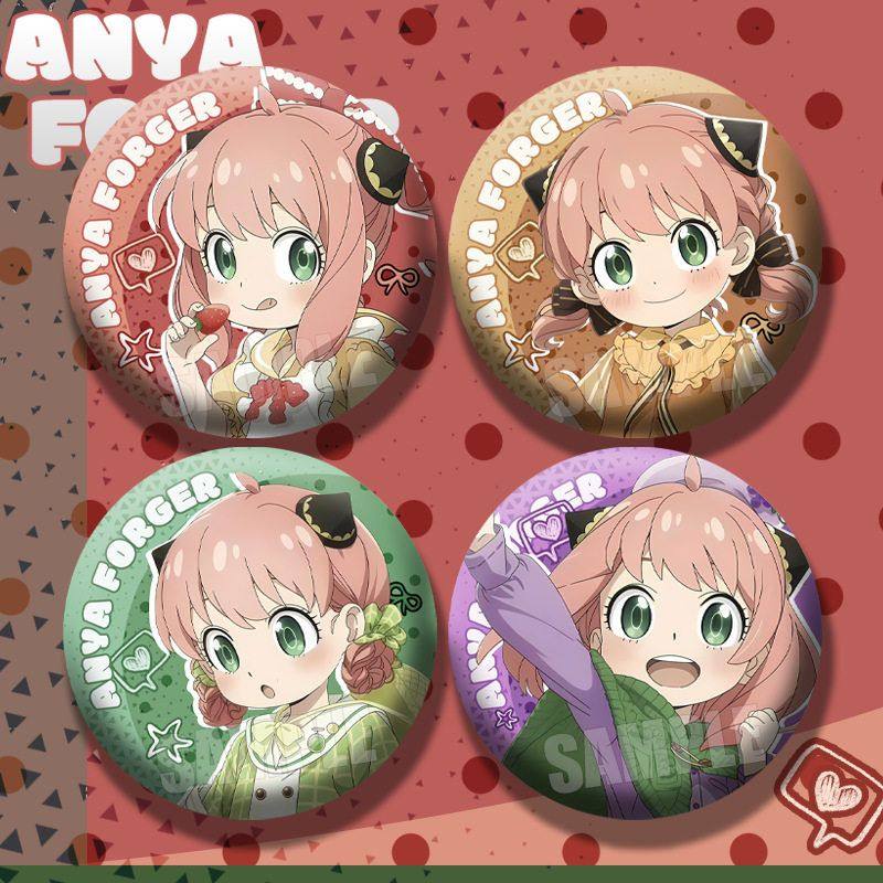 Spy X Family Anya Badge Anime Cartoon Fan Merchandise Pendant Gift