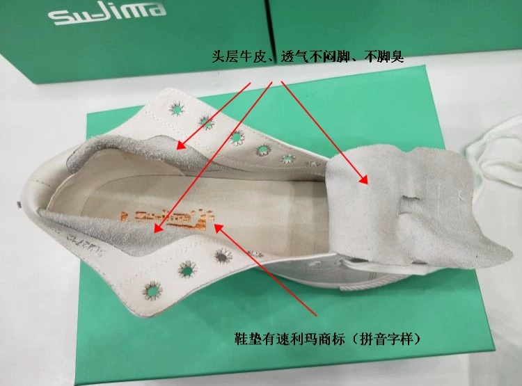 Giày cao gót Lima giúp giày da bình thường 2019 phần có dây buộc gót giày nữ giày da trắng nữ 2712 - Giày cao gót