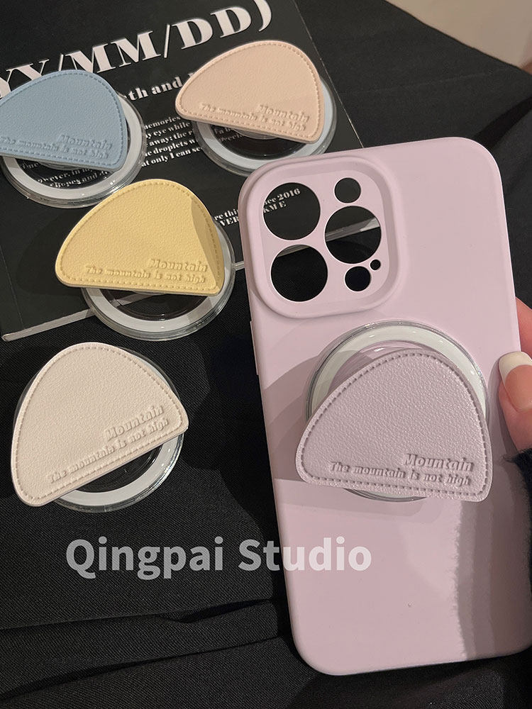 Lightweight Magsafe Magnetic Stand Liquid Silicone Case Suitable for Apple 15 Pro Max, iPhone 17 New Model, 16 Pro for Women, 12 Solid Color, 13 Simple, 14 High-End Feel, Internet Celebrity Full-Cover Soft Case