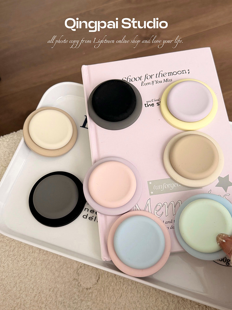 Lightweight, Simple, Contrasting Color, Solid Color, Round Shape, Suitable for Magsafe Magnetic Stand, Strong Adsorption Airbag, New Model