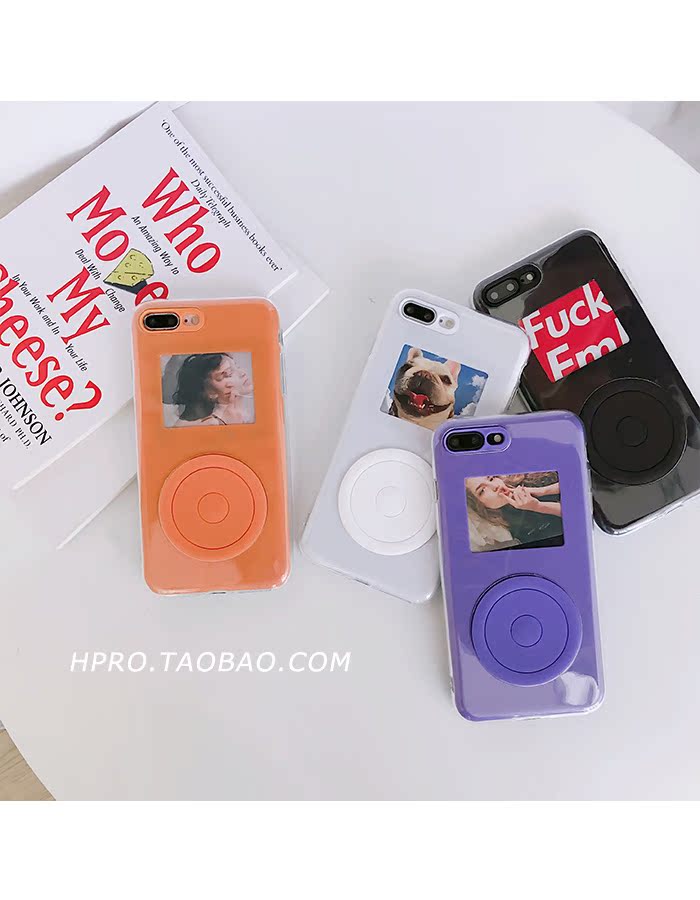 王柳雯同款卡片播放器6splus苹果x手机壳iPho