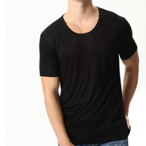 King Fat Plus Size Short Sleeve T-shirt Men Loose Fat Man Cotton Modal base shirt Crew Neck Sweat Men