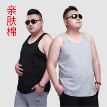 Special size cotton vest mens summer fattening plus size high stretch sweatshirt skin-friendly cotton thin loose vest