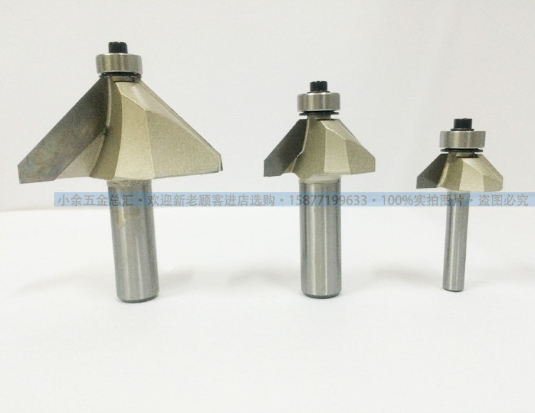 Wave Professional Class Woodworking 45 Degrees Bevelled Knife with bearings Edging Knife Type Woodworking Cutter Gong Knife