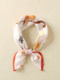 Autumn children's silk square scarf Korean style girl's mulberry silk scarf baby baby scarf cute triangle scarf trendy