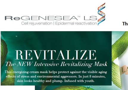 Customized formula for Living Skin Rejuvenation Mask is paid for nutritional freezing age