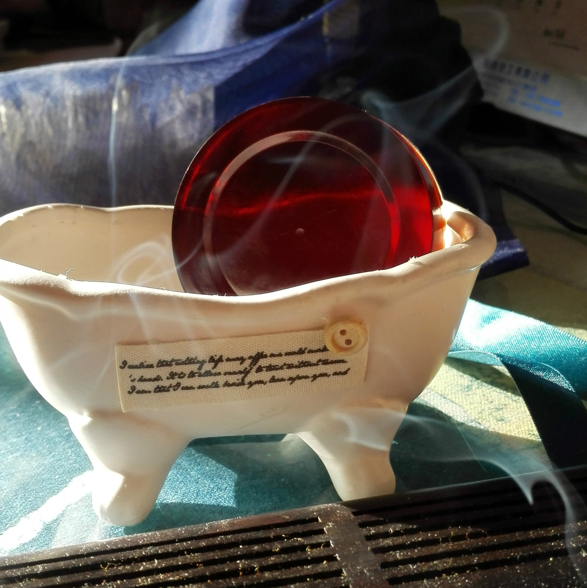 Red Wine Soap 70g with sweet orange essential oil India Handmade Soap Non Syrian Aleppo Ancient soap