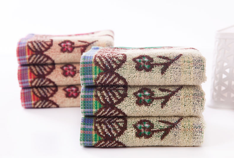 Genuine vàng số bông khăn nhỏ bông con jacquard khăn phim hoạt hình con hươu cao cổ mềm, khăn thấm bán buôn tóc khô - Khăn tắm / áo choàng tắm khăn tắm 70x140cm