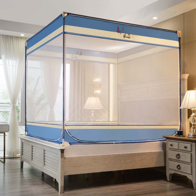 Mosquito net three-door anti-fall baby to prevent falling bed one metre 5 mosquito nets for home 1 m 8 bed nets bed with no bottom