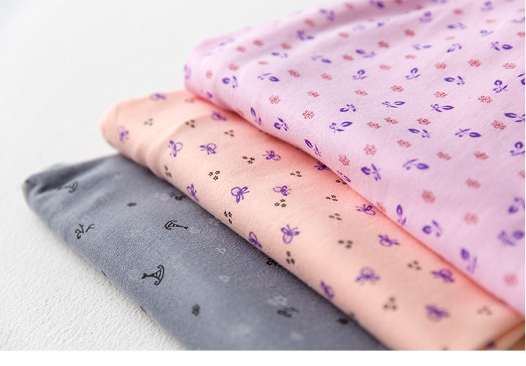 Quần dài của phụ nữ dài và trung tuổi Quần cotton đơn cao eo in cotton cộng với phân bón để tăng độ ấm cho quần rộng quần cỡ lớn quần ấm thu đông nam