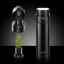 Redf thermos cup mens drop-proof tea water separation car cup Tea cup Drink tea jump cover water cup 500ml