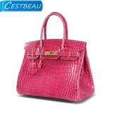 cestbeau Италия импортированная ниль крокодил 30BK чистого мастерства с ручным швами.