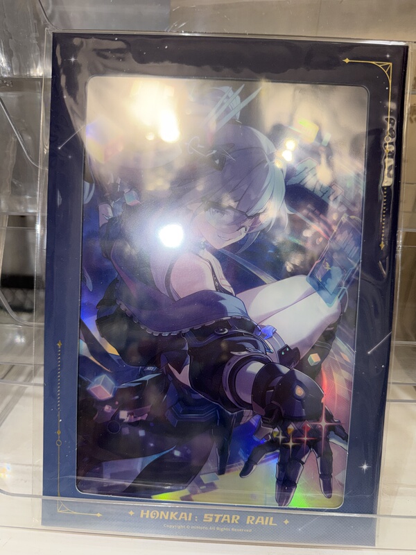 (Ready Stock Official Product) Star Dome Railway Silver Wolf Lv999 Exclusive Light Cone Color Paper《Welcome to Galaxy City》