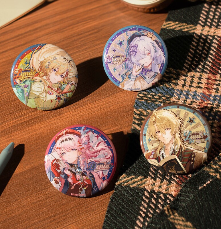 (Official) Ming Chao Sanfu Collaboration Blind Box Badges Dania, Rin, Mo Ning, Lu Hesh - Full Box, No Duplicates (Official) Ming Chao Sanfu Collaboration Blind Box Badges Dania, Rin, Mo Ning, Lu Hesh - Full Box, No Duplicates