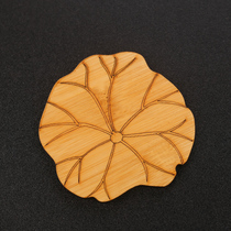Kang Yun bamboo coaster tea cup mat tea cup holder kung fu tea set accessories heat insulation pad home creative tea ceremony tea saucer