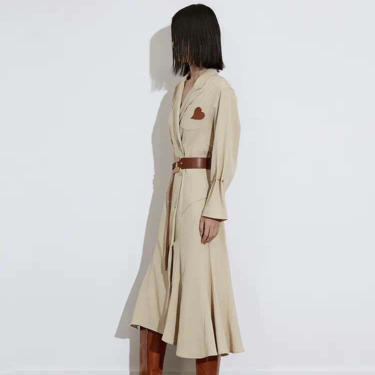 Idpan Women's Simple and Fashionable Mid-Length Sleeve Dress 2W3L94007 Idpan Women's Simple and Fashionable Mid-Length Sleeve Dress 2W3L94007