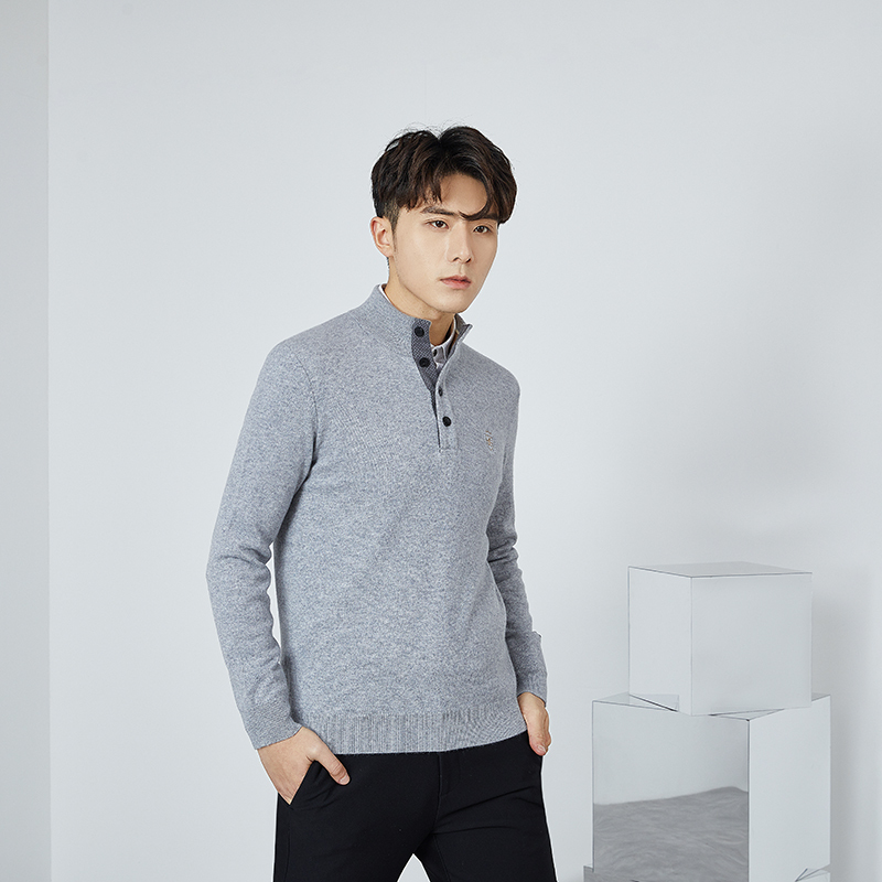 Jefulei/Jifeili Autumn and Winter Men's Cashmere Sweater 82170030