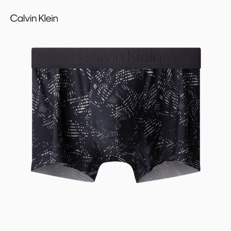 [Black Label Series] Ck Underwear 24 Autumn Men's Low Waist Printed Anti-Pinch Boxer Briefs Nb4061
