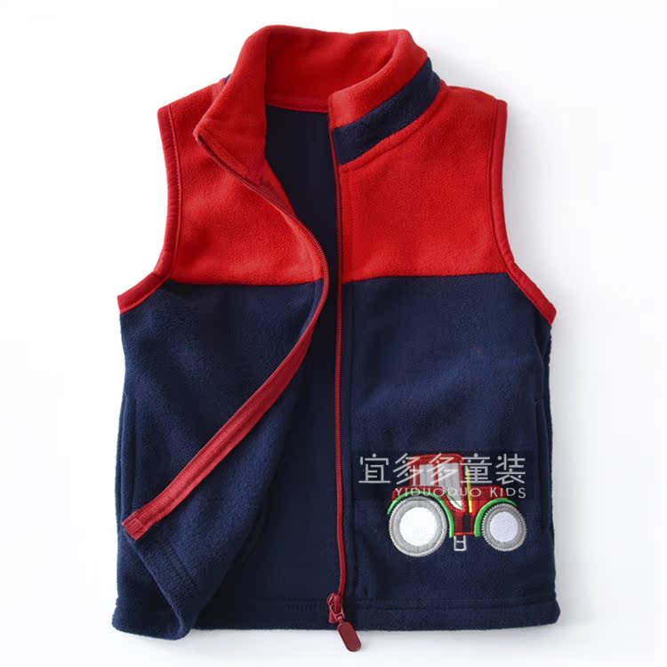 2018 trẻ em mới mùa thu vest bé trai boy lông cừu cô gái vest lông cừu ấm và nhung áo gile xốp cho bé