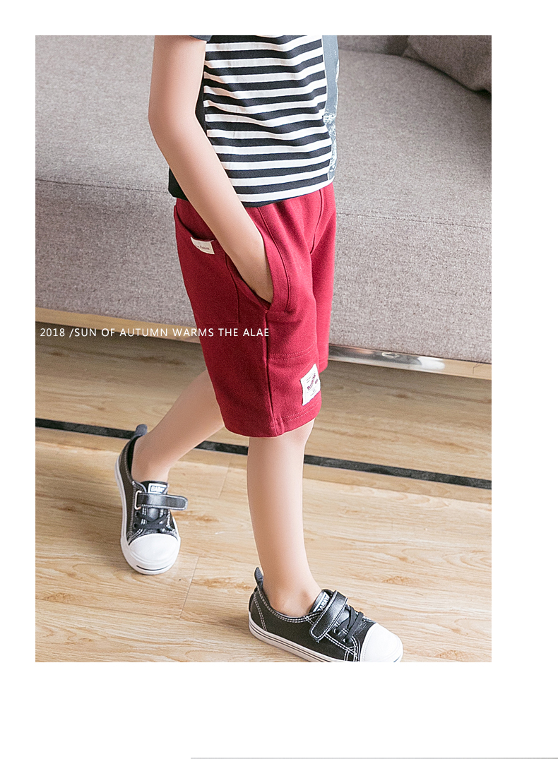 Quần áo trẻ em 2018 chàng trai mùa hè quần short thể thao của trẻ em quần quần âu năm quần cotton trẻ em Hàn Quốc phiên bản của thủy triều