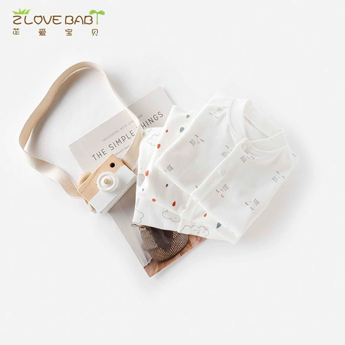 Детское демисезонное нижнее белье, детская пижама, хлопковое боди для новорожденных для раннего возраста, в западном стиле